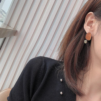 Colorful Retro Irregular Stud Earrings – Women’s Accessories