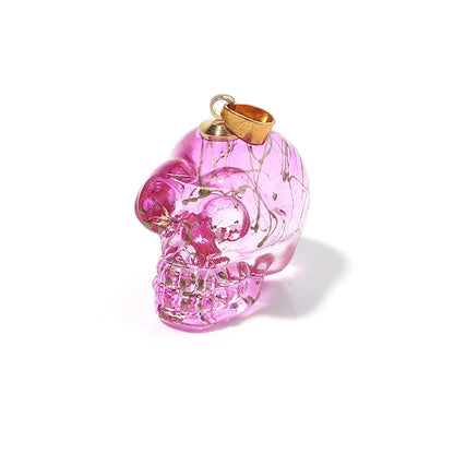 21×27mm Colored Glaze Skull Pendants – Punk Style Halloween Jewelry