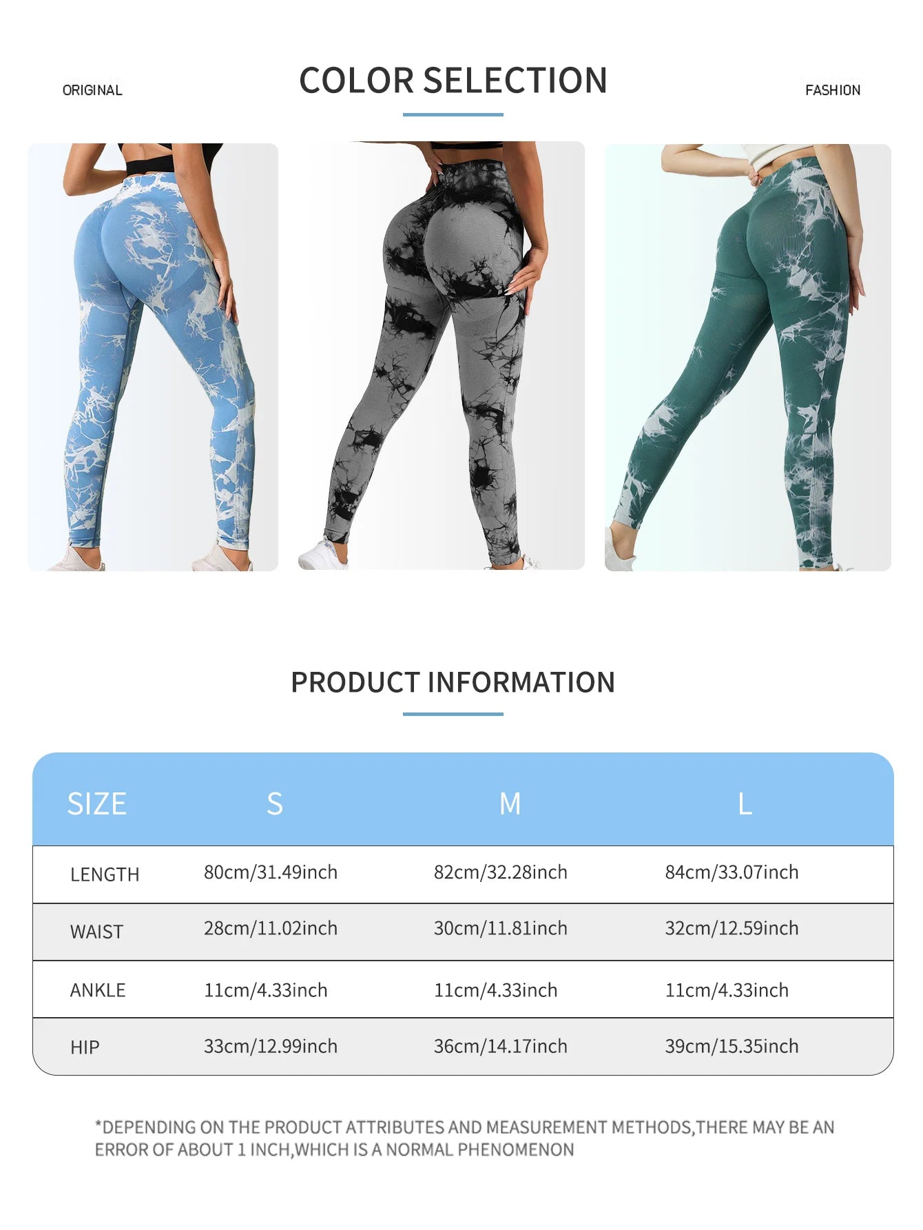 Tie-Dye Seamless High-Waist Push-Up Leggings