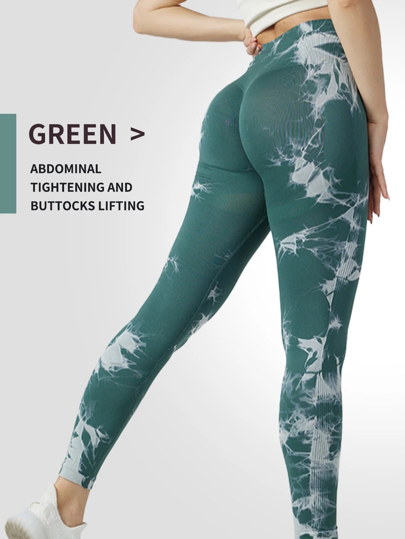 Tie-Dye Seamless High-Waist Push-Up Leggings