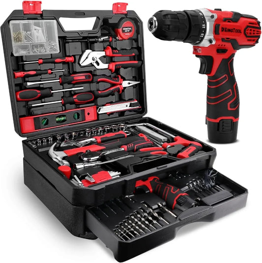 276-Piece Tool Set with 12V Cordless Drill