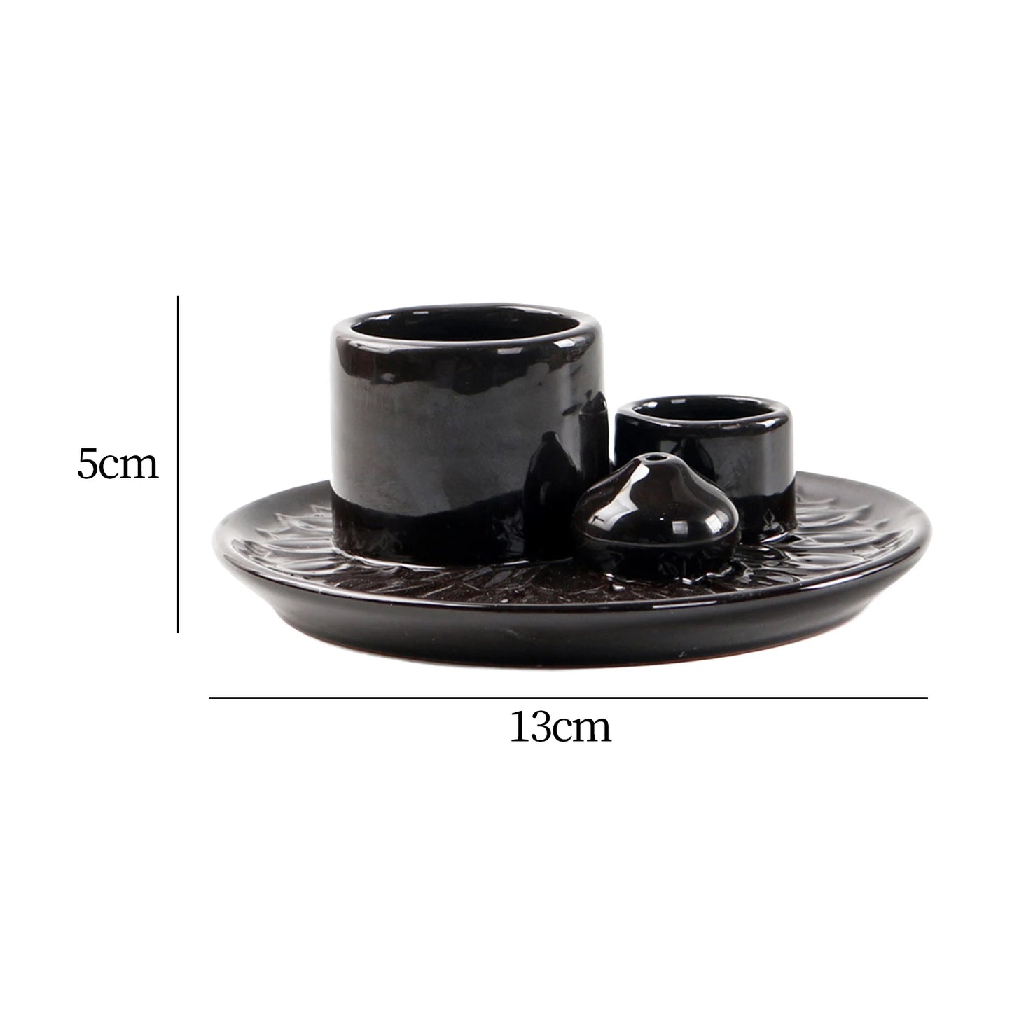 4-in-1 Minimalist Incense Burner – Ceramic Aromatherapy Plate