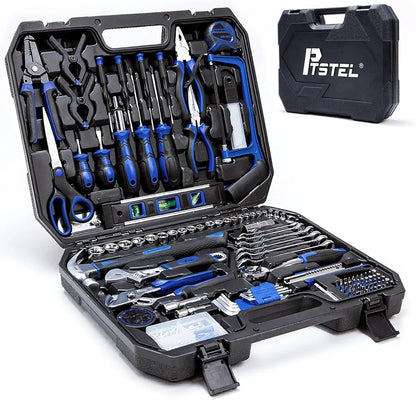 228-Piece Household Hand Tool Kit – Complete Home & Auto Repair Set with Storage Case