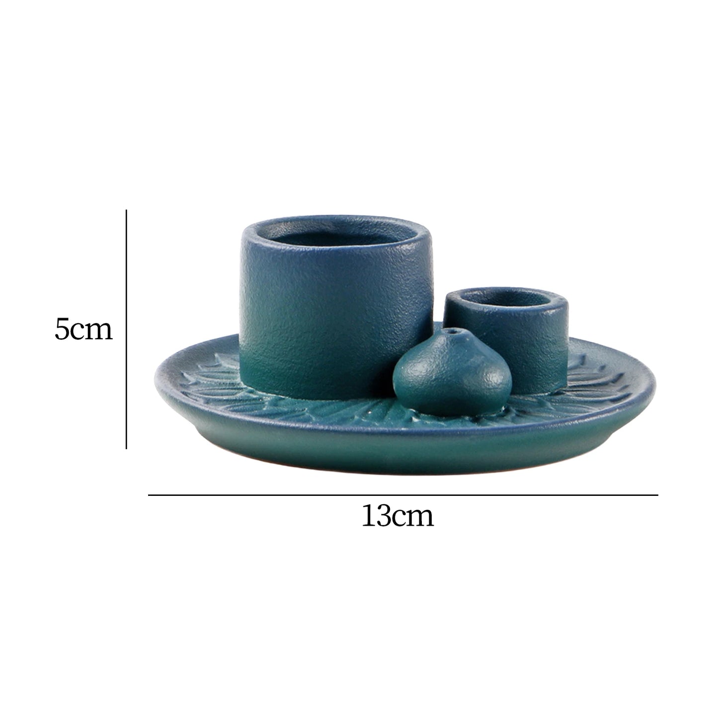 4-in-1 Minimalist Incense Burner – Ceramic Aromatherapy Plate