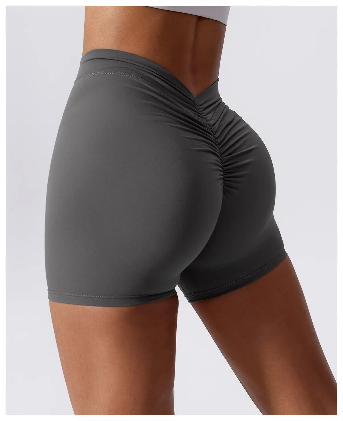 Women's High-Waist Hip-Lifting Yoga Shorts – Stretch Fitness & Running Shorts