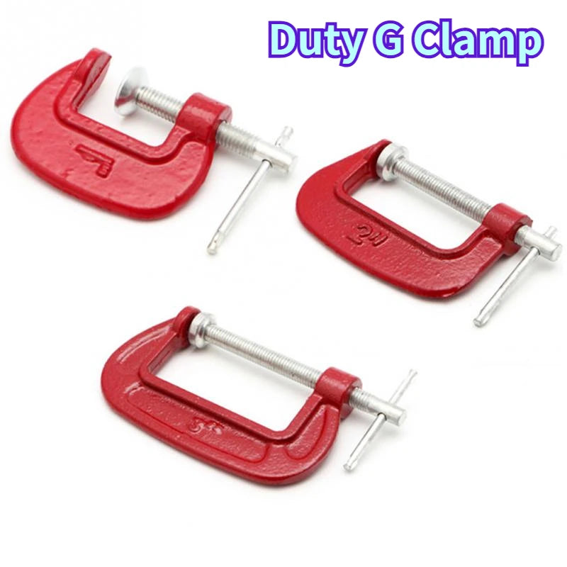 Heavy-Duty G-Clamp – 1-3 Inch Metal C-Clamp for Woodworking & Handyman Use